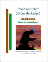 Pass Me Not Unison choral sheet music cover